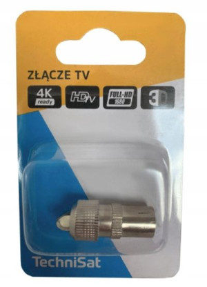 Złącze TV żeńskie Metalowe TechniSat RG6 7 mm