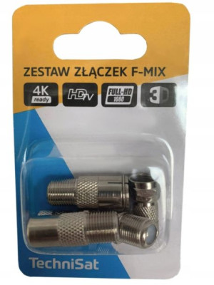 Zestaw złączek 5x F - MIX TechniSat srebrny