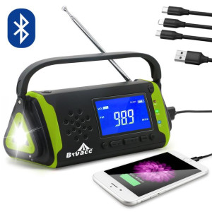 Radio Solarne AM FM SOS 4000mAh Bluetoth POWERBANK