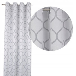 Zasłona gotowa 140x250 CASABLANCA szary