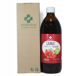 Sok z granatu 100% naturalny Bez cukrów 500 ml