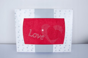 Prezent na Walentynki Ręcznik 70x140 SERCE - LOVE
