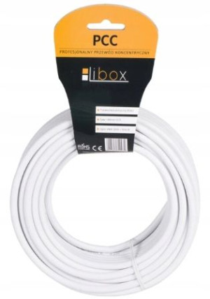 Kabel Koncentryczny Antenowy Libox Rg6u Dvbt 20m