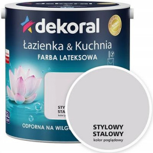 DEKORAL ŁAZIENKA&KUCHNIA 2,5l Stylowy Stalowy