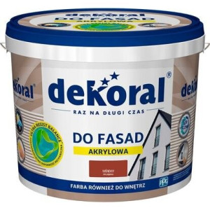 DEKORAL Farba Fasadowa POLINIT 1L Wiśniowy