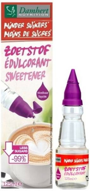 Słodzik w płynie Zero Kalorii 125 ml Dieta KETO - Damhert Liquid Sweetener