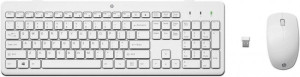 Klawiatura i mysz HP 230 Wireless Combo Biały