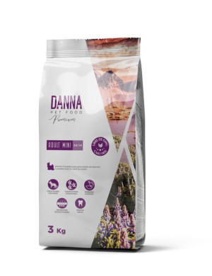 DANNA PREMIUM ADULT MINI Karma dla psa ras małych 3KG
