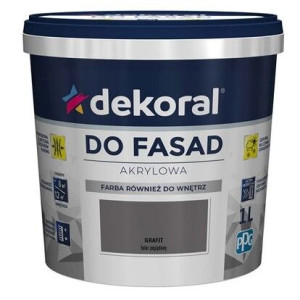 DEKORAL Farba Fasadowa POLINIT 5L Grafit