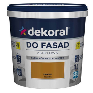 DEKORAL Farba Fasadowa POLINIT 5L Piaskowy
