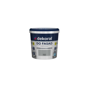DEKORAL Farba Fasadowa POLINIT 5L Popielaty