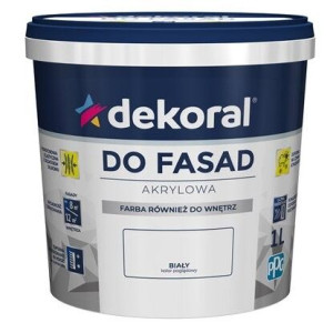 DEKORAL Farba Fasadowa POLINIT 10L Biały