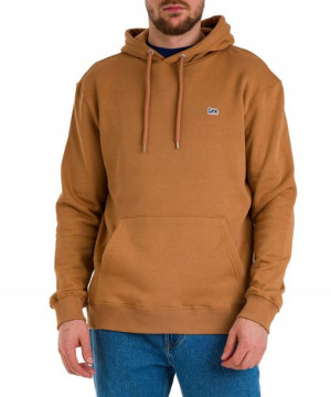 Bluza Lee PLAIN HOODIE L80YTJSZ Tobacco Brown XXL