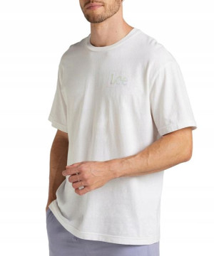 T-shirt Lee SS LOGO LOOSE TEE L68RQTLJ White M