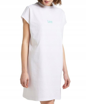 Sukienka Lee T-SHIRT DRESS L50QUWLJ White S