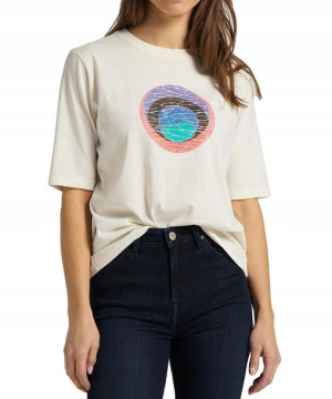 T-shirt Lee HALF SL GRAPHIC TEE L44JEPLJ White XS