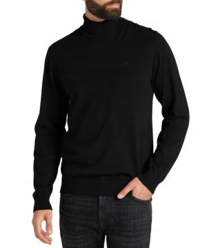Sweter Lee HIGH NECK KNIT L83CKF01 Black M