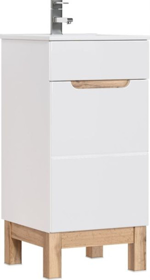 Szafka pod umywalkę 40 cm BALI WHITE 823 stojąca