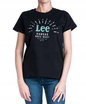 T-shirt Lee SEASONAL LOGO TEE L42YRE01 Black S