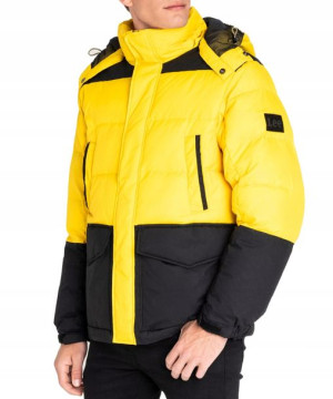 Kurtka Lee MID PUFFER JACKET L87YUNMM Lemon Zest L