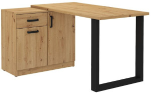 meble MALTA 130 biurko + komoda dąb artisan - AR