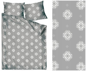 Pościel 100% bawełniana 160x200 Bielbaw Grey is Gr