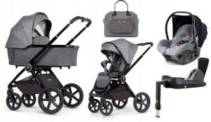 VENICCI TINUM Upline wózek 4w1 Grey+Avionaut PIXEL