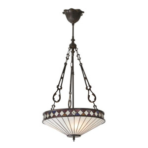 Fargo lampa wisząca odcienie brązu 64146 Tiffany