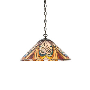 Hector lampa wisząca odcienie brązu 64162 Tiffany