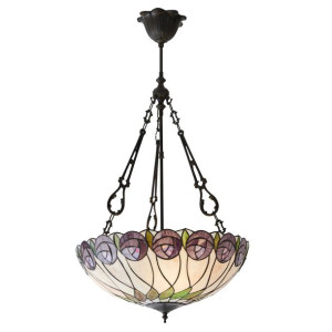 Hutchinson lampa wisząca odcienie brązu 64174 Tiffany
