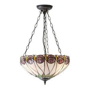 Hutchinson lampa wisząca odcienie brązu 64175 Tiffany