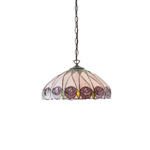 Hutchinson lampa wisząca odcienie brązu 64176 Tiffany