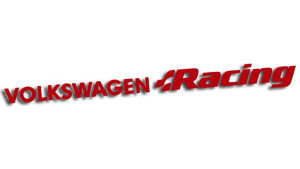 Wycinana naklejka VOLKSWAGEN RACING #2 vw czerwona