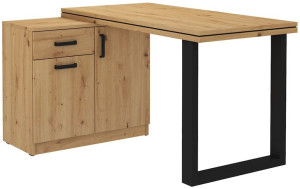 meble MALTA 140 biurko + komoda dąb artisan - AR