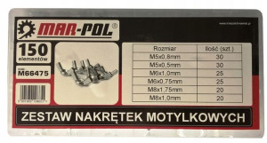 Nakrętki Motylkowe Skrzydełkowe