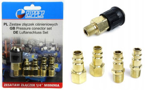 Złączki Ciśnieniowe 1/4" Mosiądz
