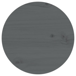 Blat stołu, szary, Ø30x2,5 cm, lite drewno sosnowe