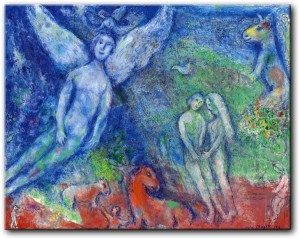 Marc Chagall, Raj, 108x85 cm