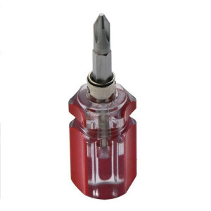Mini śrubokręt magnetyczny 2w1 podwójny krzyżakowy i płaski multitool
