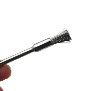 Szczotka druciana do szlifowania 6mm pędzel do dremela, mini gumówki