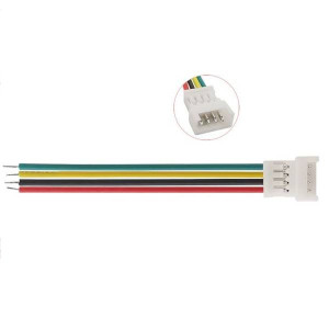 Wtyk Micro JST z przewodem 100mm 4 PIN raster 1.25 MCX męski (male)
