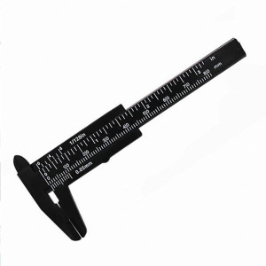 Suwmiarka plastikowa mini 0-80 mm czarna narzędzie do pomiaru