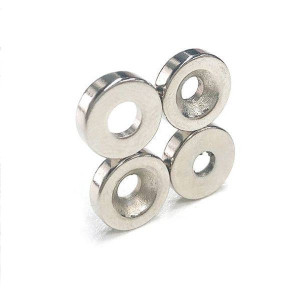 Magnes 15x4-4mm pierścieniowy N35 magnes neodymowy