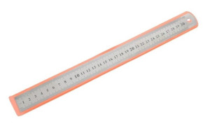 Linijka metalowa 30 cm 12 cali dwustronna precyzyjna