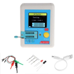 PL Tester tranzystorów LCR-T7 miernik RLC ESR NPN PNP MOSFET IR