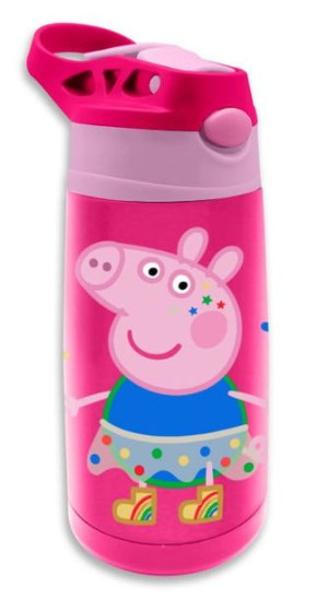 Bidon stalowy 400ml Świnka Peppa