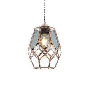 Ripley lampa wisząca nowoczesna mosiądz 73296 Endon