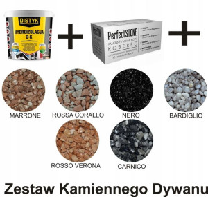 Zestaw Kamienny Dywan balkon taras schody marmolit