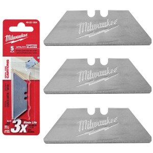 3 wymienne ostrza trapezowe do kartonów Milwaukee