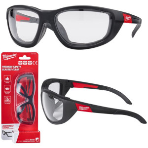 Okulary robocze BHP premium z uszczelką Milwaukee